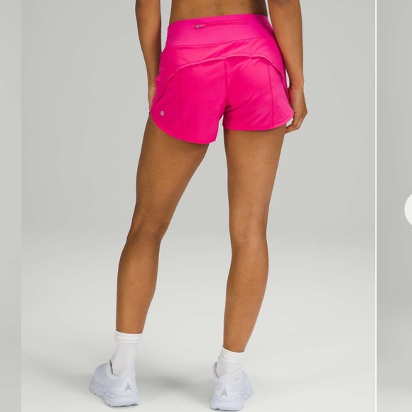 NWT Lululemon Speed Up MR Short 4” Sonic Pink - Picture 3 of 5